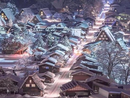 日本这个冷门雪乡美过北海道 还能打卡取景地